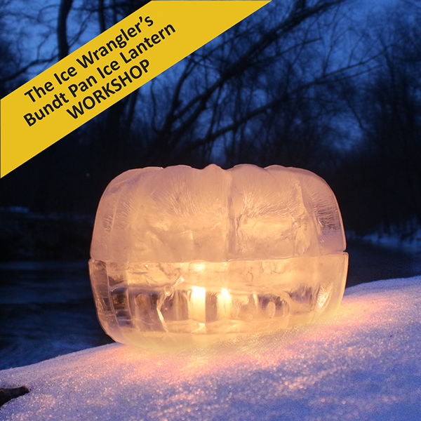 Ice Luminary Mold The Bucket with Waterproof Multicolor LED Puck Lig -  Wintercraft