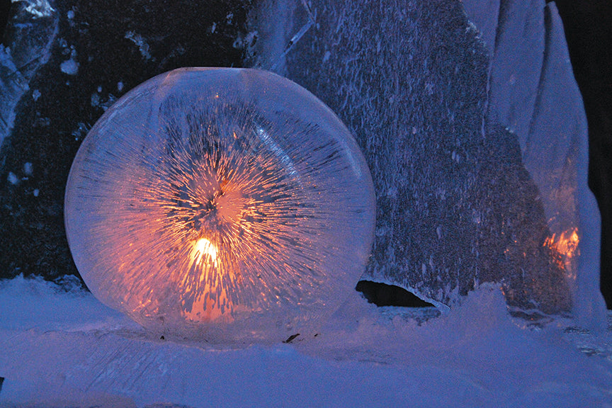 Ice Lanterns -- how to make and decorate them: The Easiest Ice Lantern